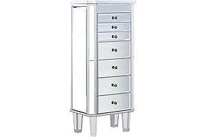 Powell Jewelry Armoire Cabinet with Mirror