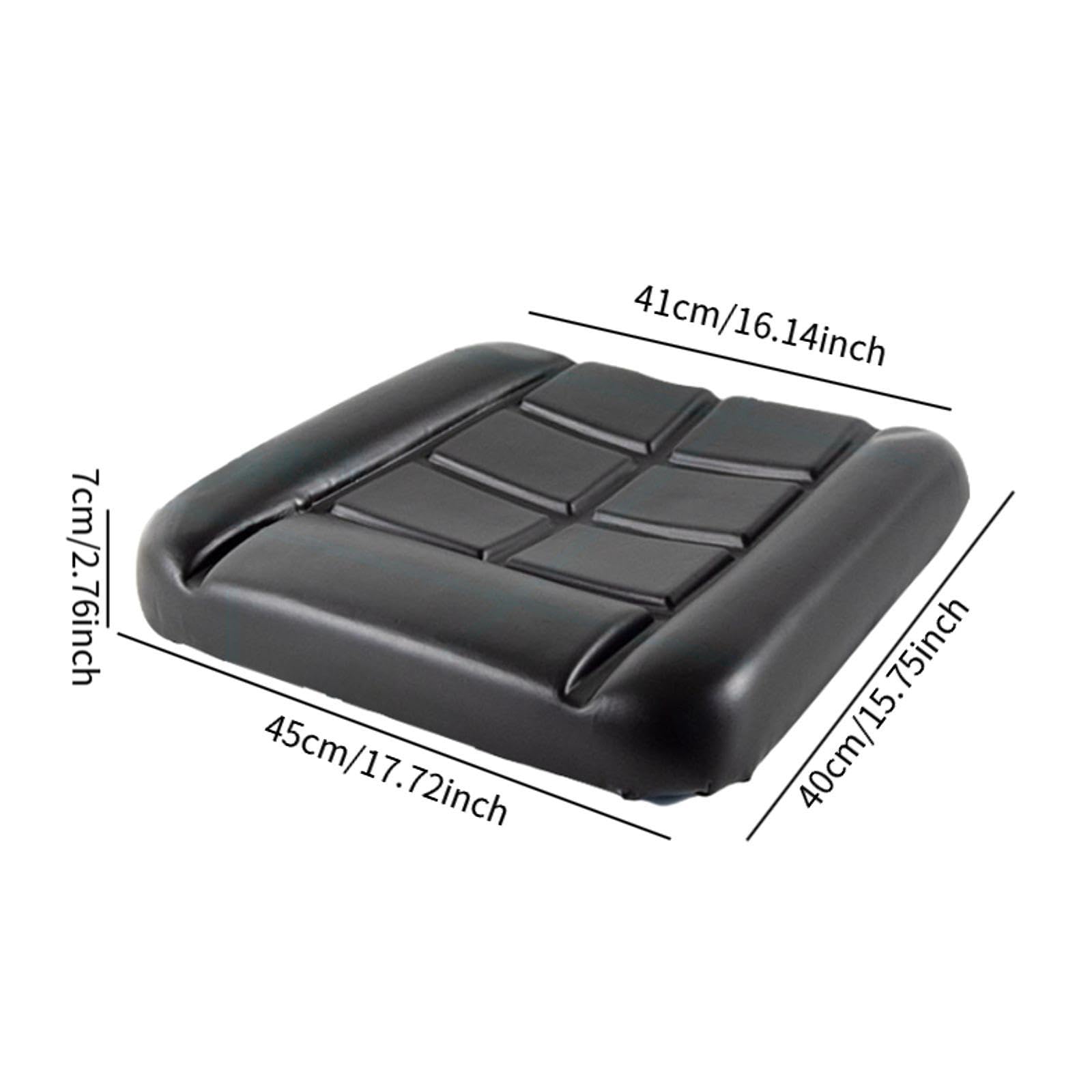 MagiDeal Universal-Sitz für Gabelstapler, Lader, Landwirtschaftsgeräte, Rasenmäher, landwirtschaftliche Fahrzeuge, einfache Installation, bequemes Sitzkissen, 45cmx41cm