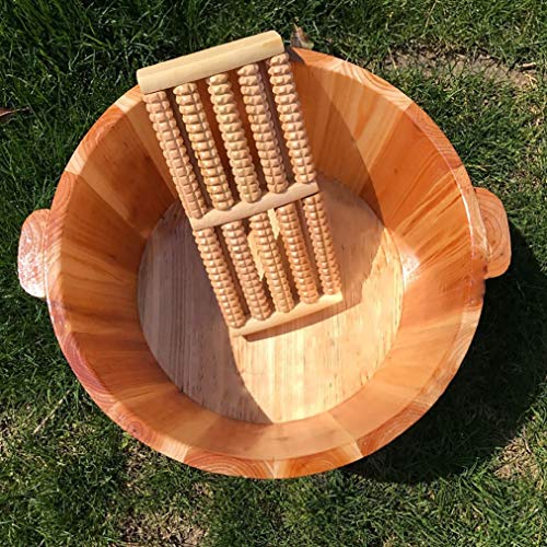 Baño de pies de madera natural para pedicura miniatura 5