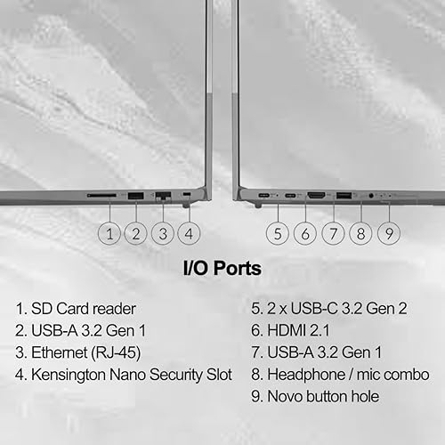 Miniatura 6 de Lenovo ThinkBook - Laptop empresarial de 15 Gen 4 (15.6 pulgadas FHD antirreflejo, Intel 10-Core i7-1255U, 40 GB de RAM, 1 TB SSD) cámara web 1080p,