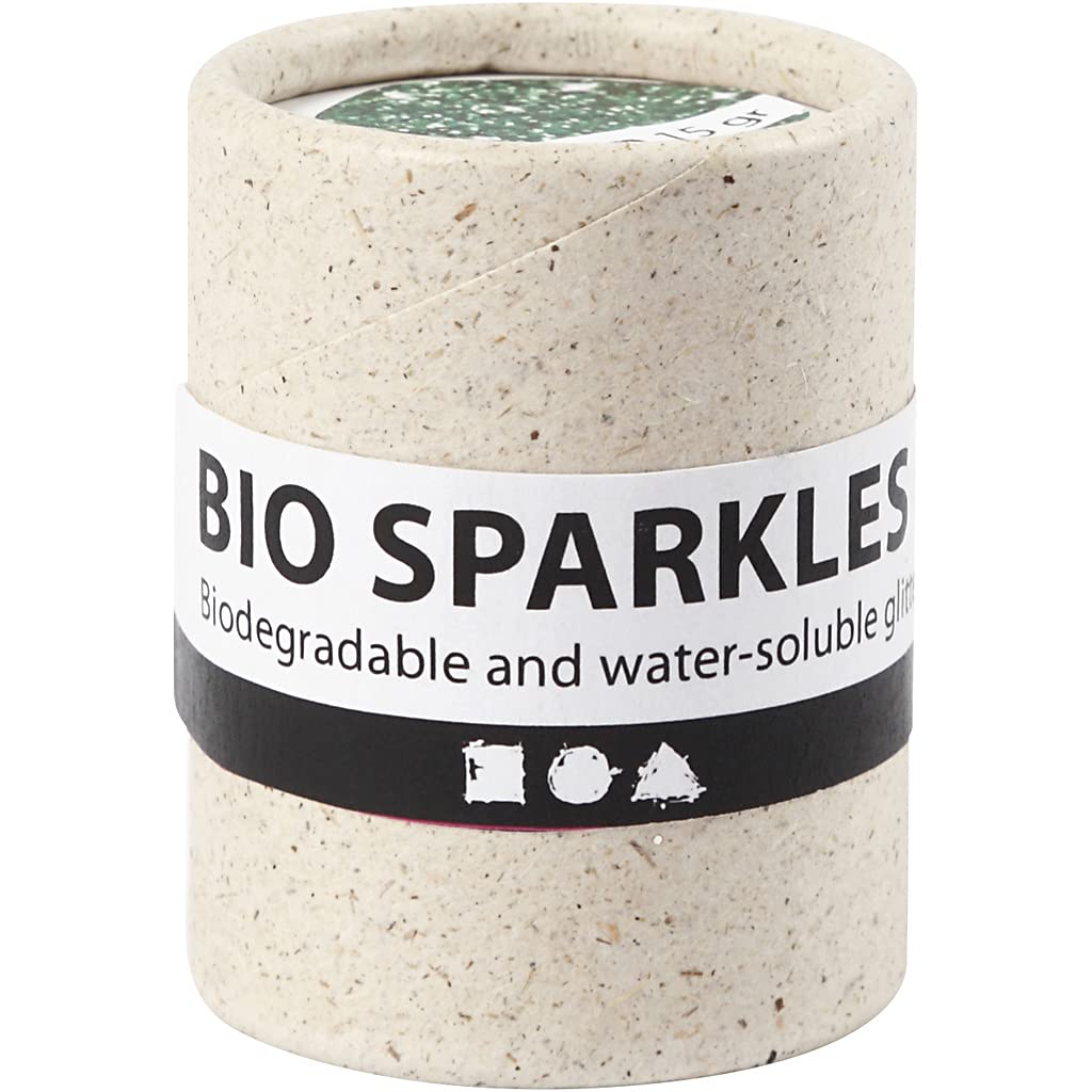 Paillettes fines biodégradables - Vert - 10 gr