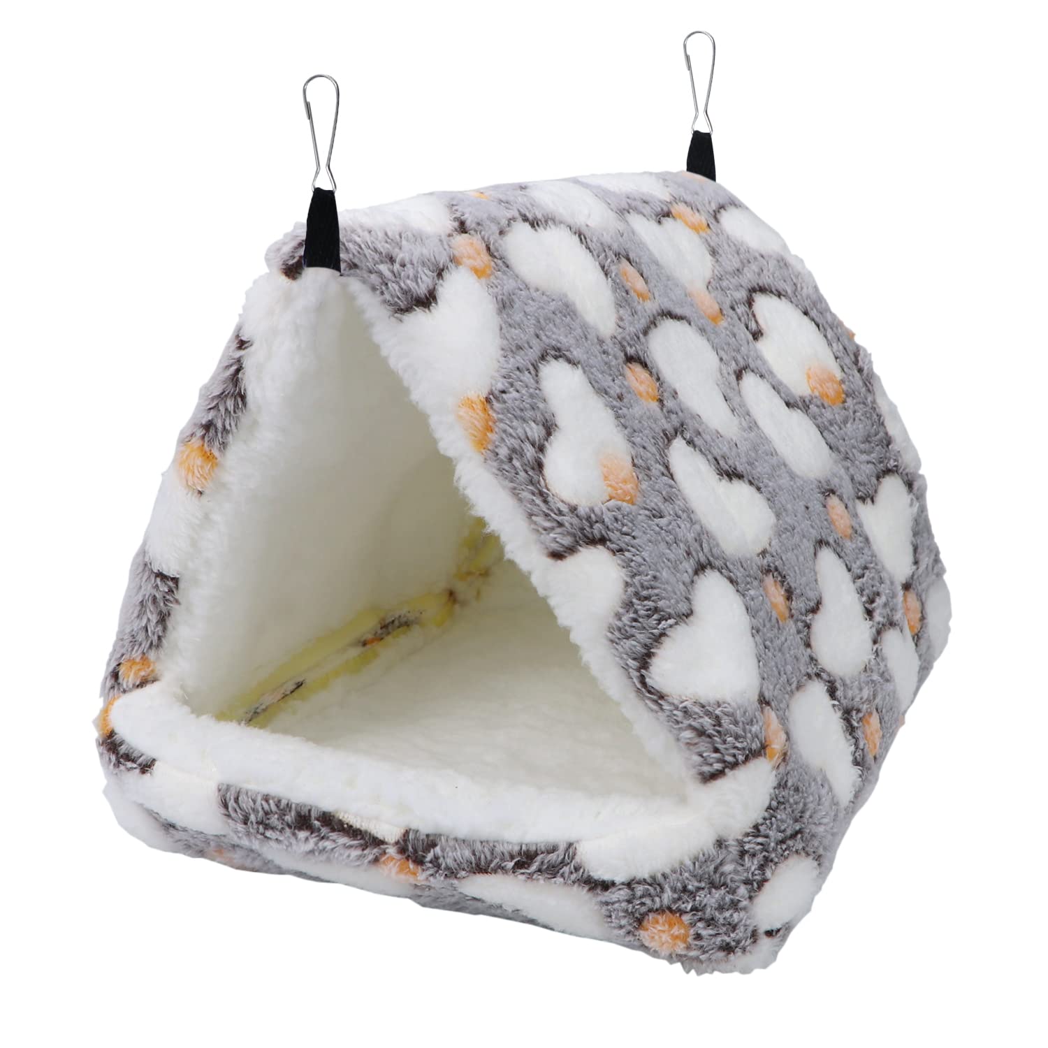 Sugar Glider Sleeping Pouch Small Animal Hammock, Hanging Bed Warm Cotton Nest for Rat Hamster Gerbil Sugar Glider Chinchilla Squirrel Guinea Pig (Coffee)