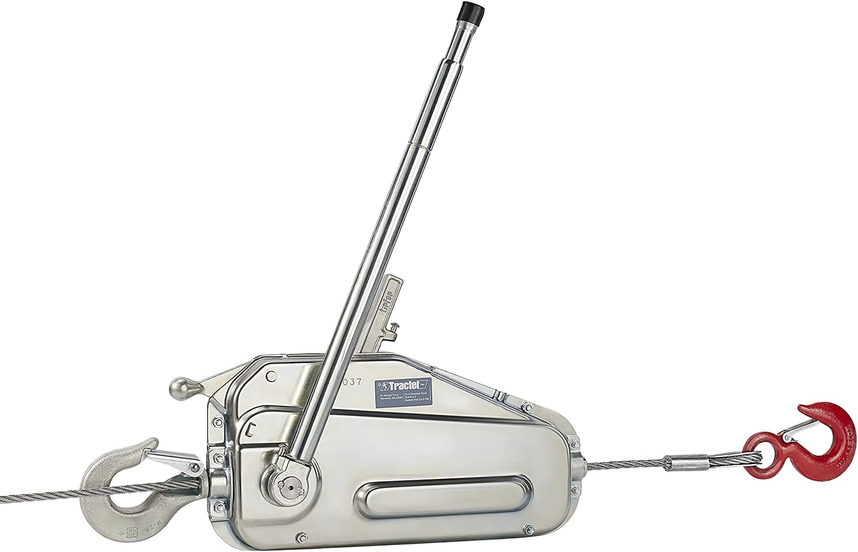 Tractel 849202430K Griphoist TU-17 Wire Rope Hoist with 30' Wire