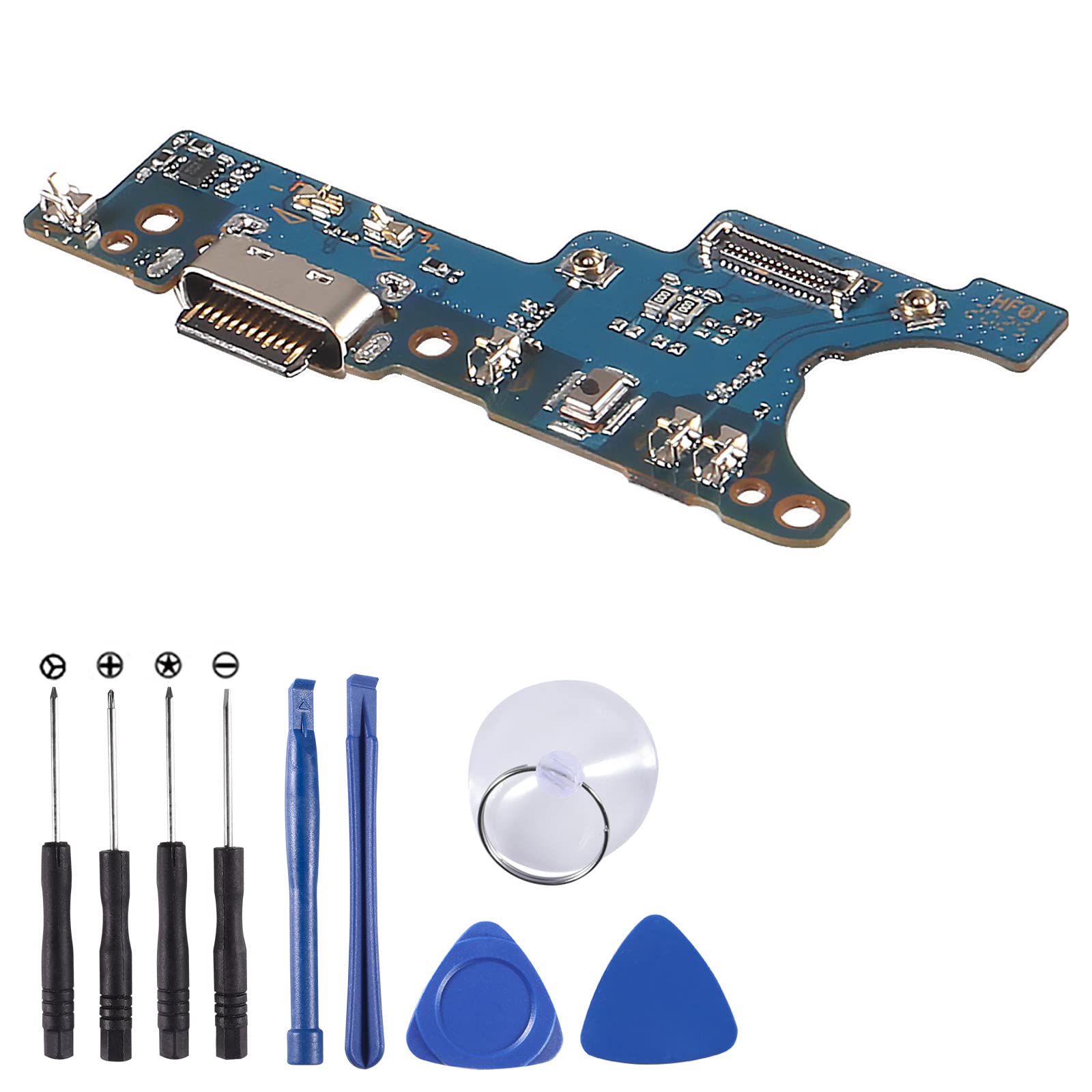 USB Type C Charging Port Flex Cable Replacement for Samsung Galaxy A11 2020 A115 SM-A115U A115U1 A115A A115W A115R4 A115T Port Flex Cable Repair Part incl Tools
