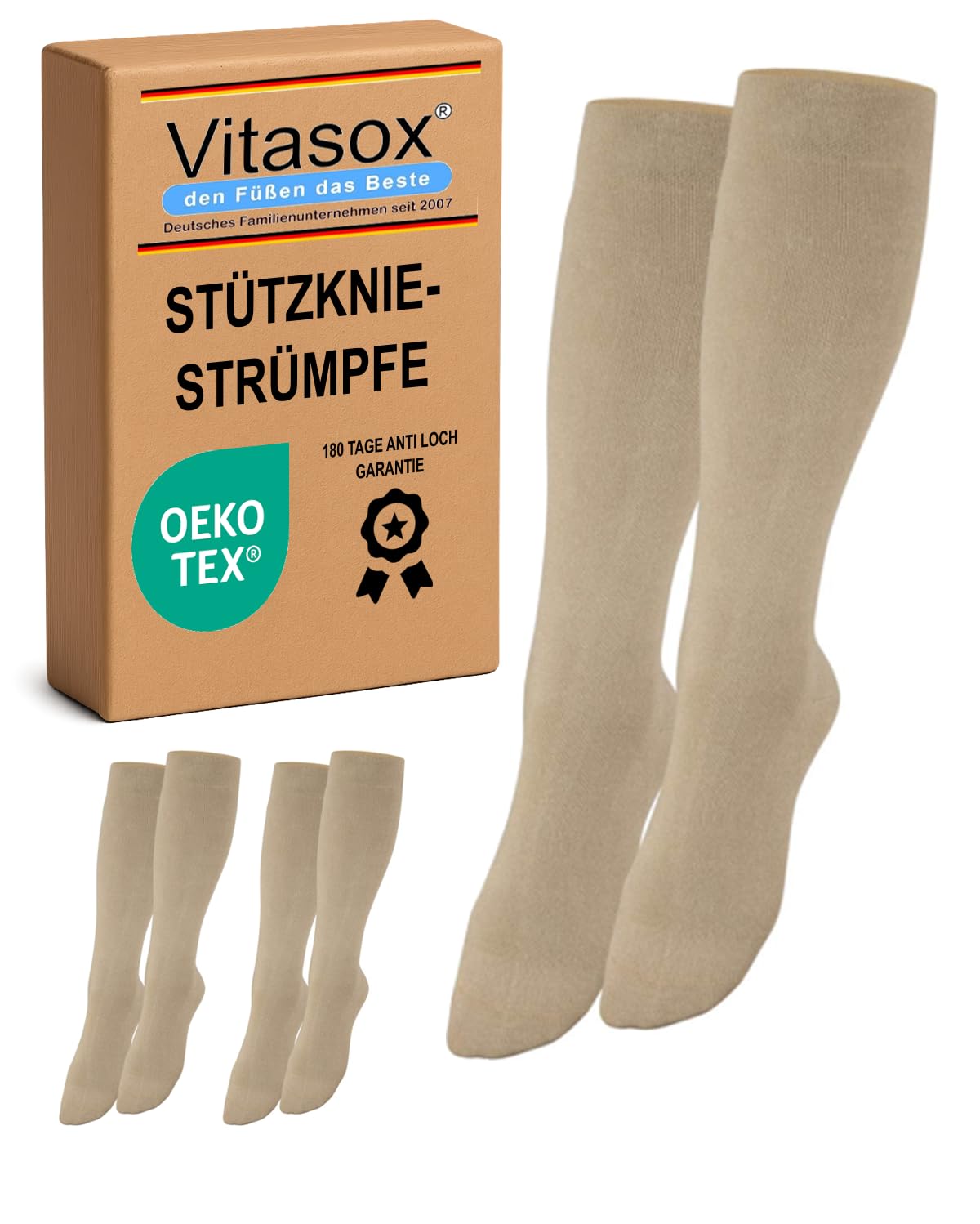 Vitasox gambaletti a compressione da donna e da uomo pacco da 2, da 4, da 6