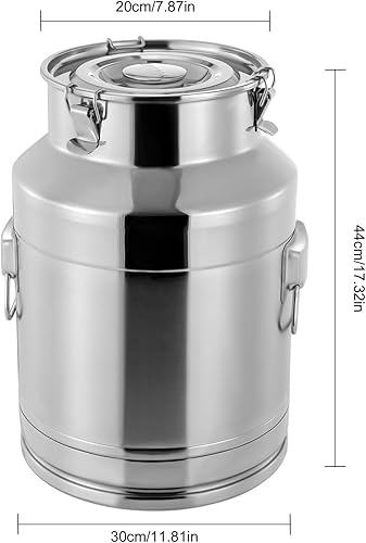 Miniatura 2 de Lata de leche de acero inoxidable 304 28 litros de leche cubo cubo jarra para leche aceite de vino