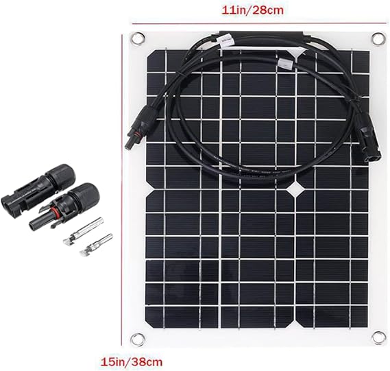 60a,HUIZHITENGDA Flexibility Solar Panel Kit, 300W Solar Panel Solar Power Station Portable Generator Charger for Car Boat Caravan Camping