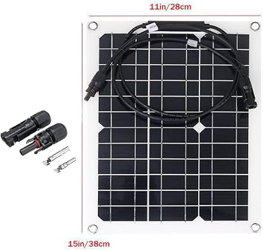 60a,HUIZHITENGDA Flexibility Solar Panel Kit, 300W Solar Panel Solar Power Station Portable Generator Charger for Car Boat Caravan Camping