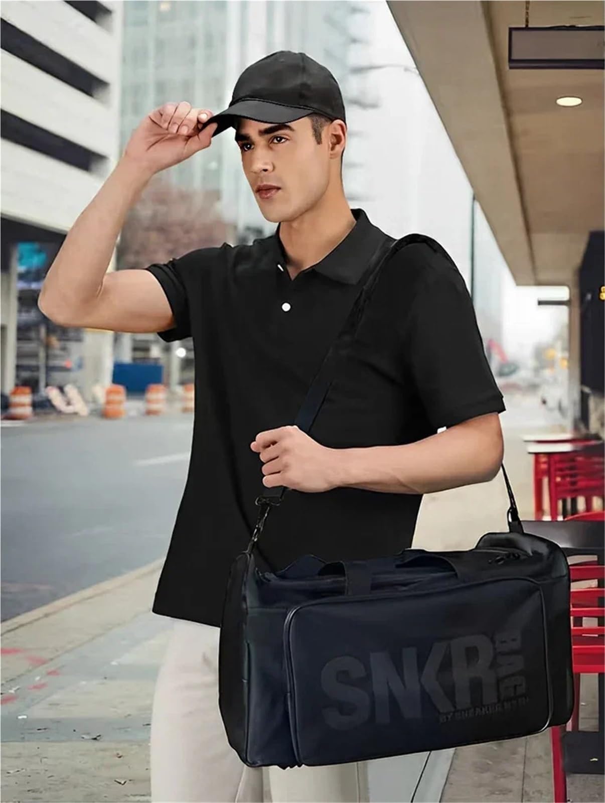 Sneaker Tasche Sport Herren-Sporttasche, Damen-Sneaker-Reise-Organizer, multifunktional, Sport-Fitness, multifunktionale Seesack, Schuhtasche mit 3 verstellbaren Verstellmöglichkeiten Dsleaf Sneaker T