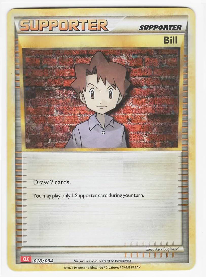 Pokemon - Bill 018/034 CLC – Classic Collection – Promo Holo Foil Card