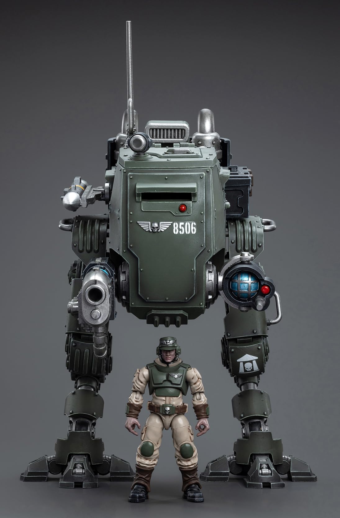 JOYTOY Warhammer 40K 1/18 Action Figures, Astra Militarum Cadian Armoured Sentinel Perfect for Collectors & Decor, Ideal Gift for Birthdays, Christmas, Character Figure - JT8940