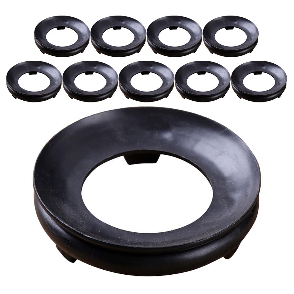Lot De 6 Supports Creux En Forme De Gourde - Pour Boules, Cristaux, œufs Déco - Noir - 4