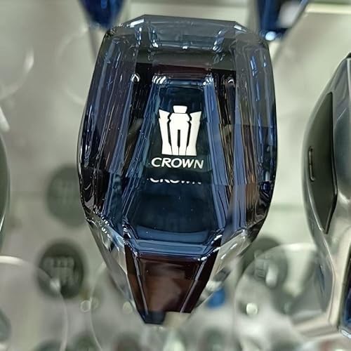 クラウン シフトギア 200系 180系 K9クリスタル アップグレード LED イルミネーション タッチセンサー 7色 点灯 ギアスティックシフトノブ ギアノブ カーシフターヘッド シフトノブ カバー M8 汎用 エッジプレート発光タイプ 自動点灯(20