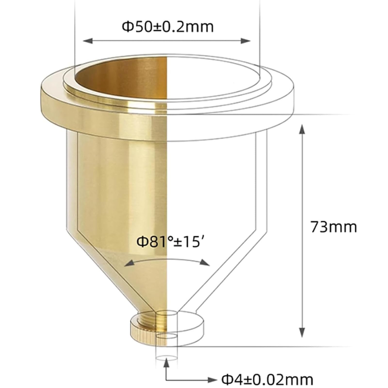 Viscosímetro De Copa para Pintura, Copa De Flujo Ford De 100 Ml con Soporte Ajustable Y Cronómetro, Boquilla De 4 Mm, 112-685 CST, para Pruebas De Pintura, Tinta, Recubrimientos Y Barnices.