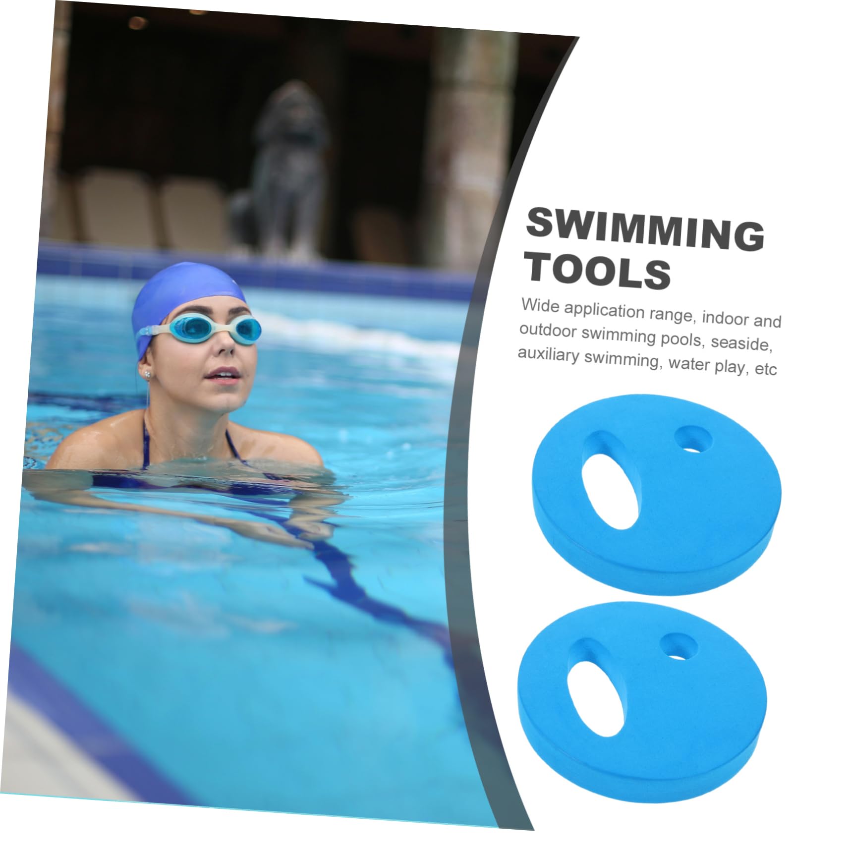 POPETPOP Adult Swimming Board Handgrip 1 Pair Pool Float for Exercise Swimming Floaties for Beginners