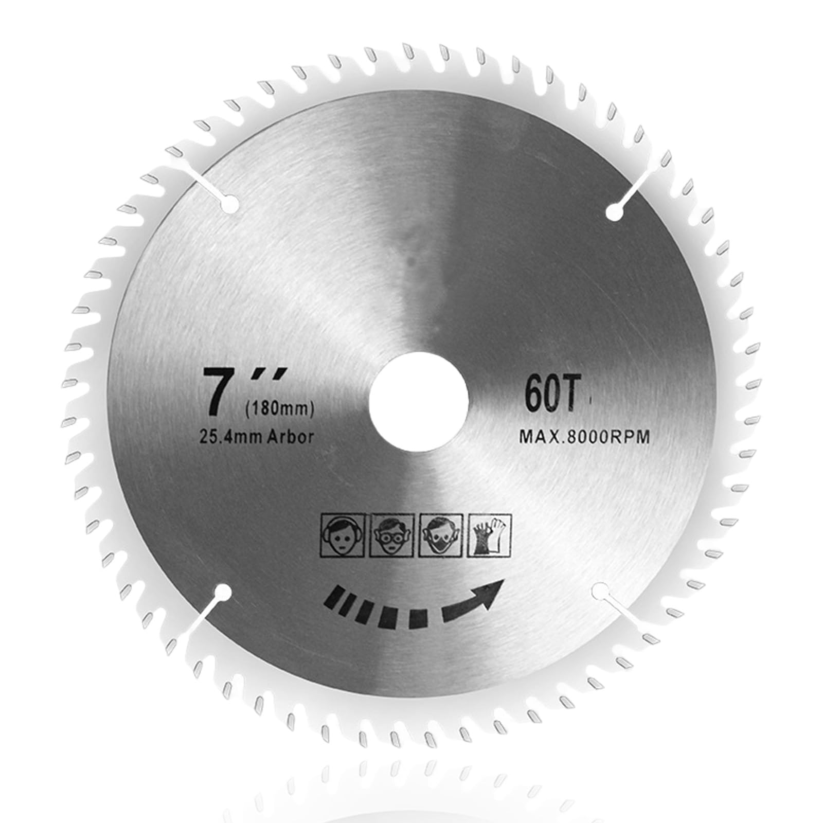180Mm Circular Saw Blade, Hardened Steel Blade Body + Tungsten Carbide Teeth, Professional-Grade 210Mm Saw Blade 30Mm Bore for Cross-Cutting and Along-the-Grain Wood/MDF/Plywood