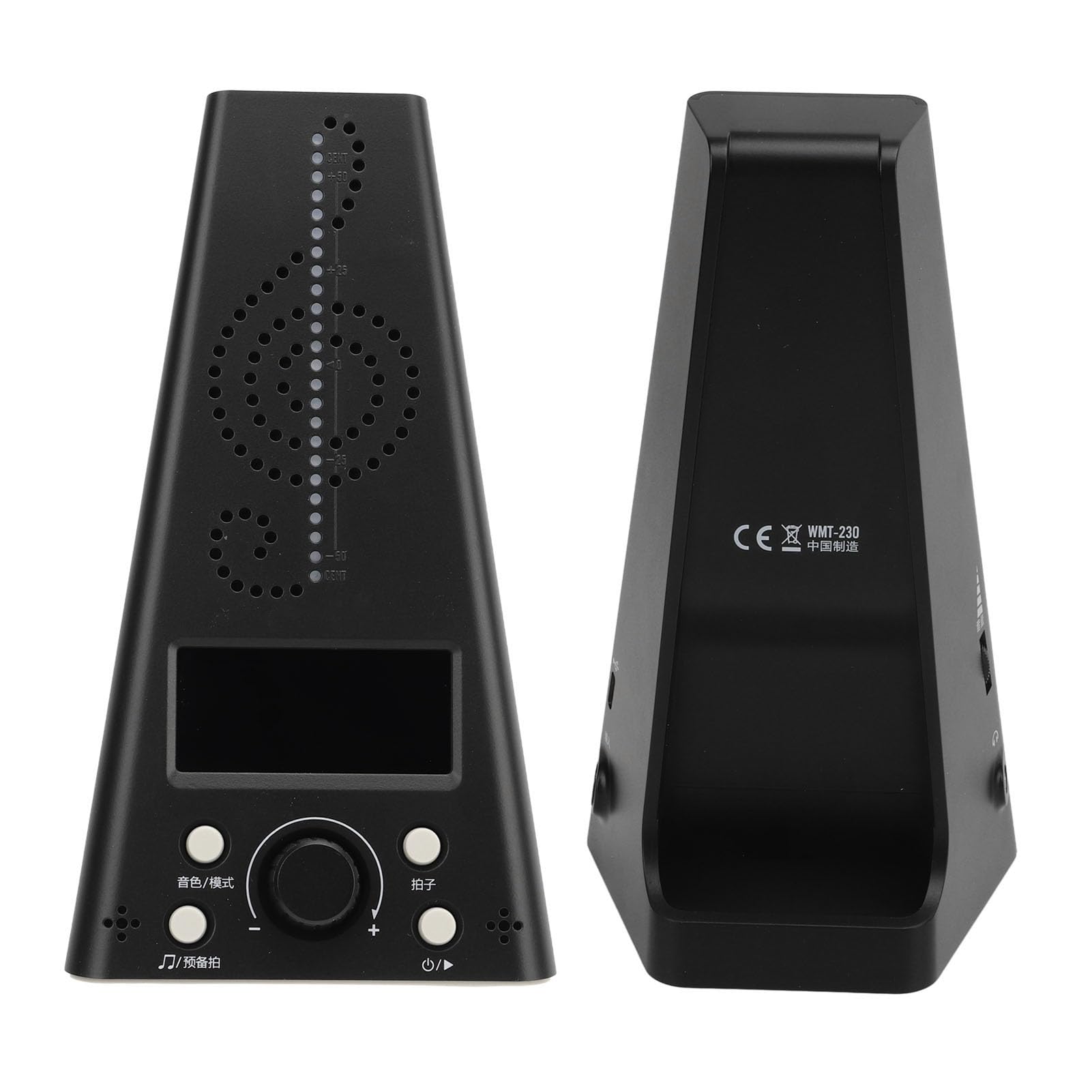 Afinador de Metrónomo, Generador de Tonos, Afinador de Volumen Ajustable 3 en 1, Metrónomo Digital Recargable con Altavoz Integrado, Metrónomo Digital, Metrónomo de Ejecución, Afinador de Trompeta, Me