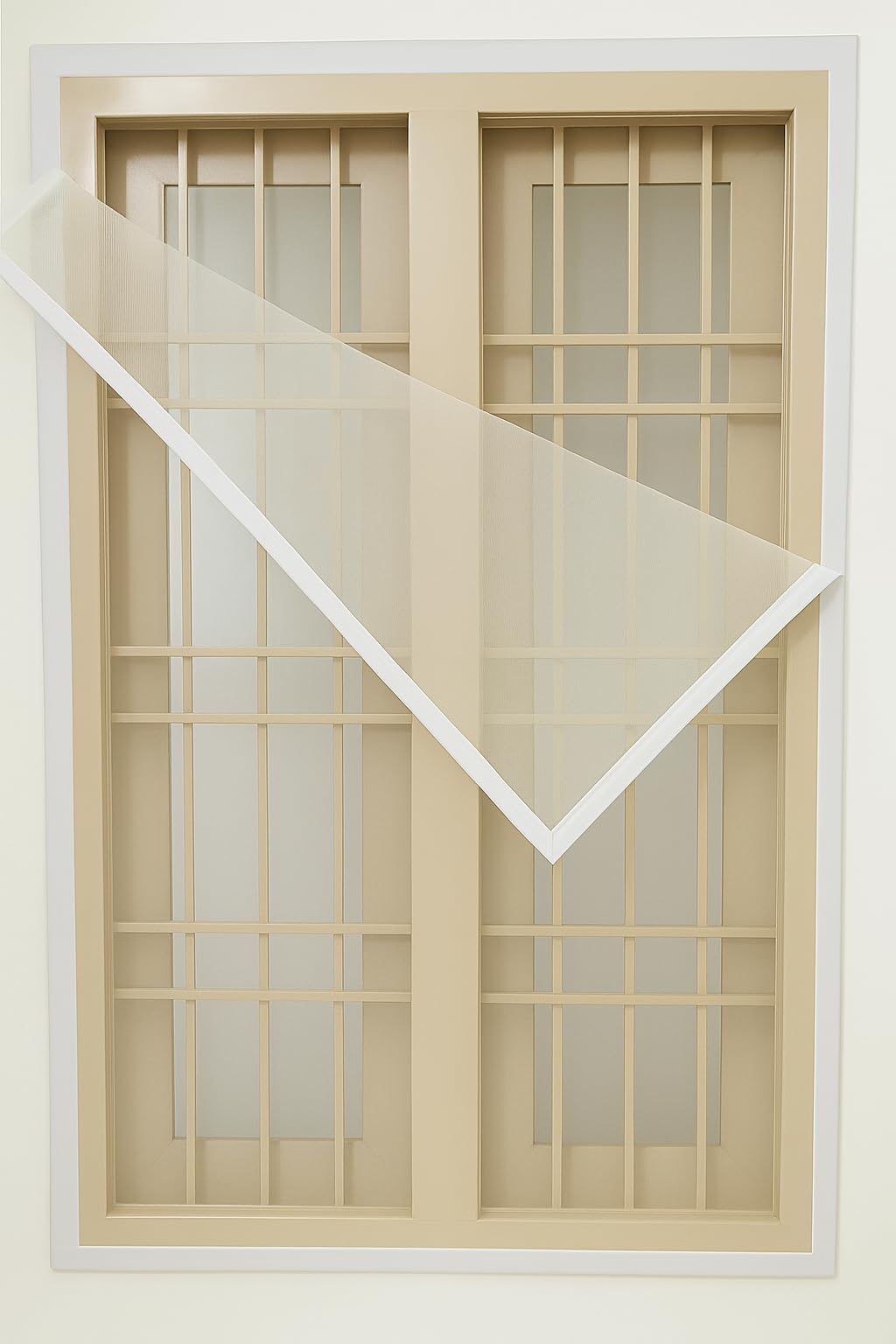 Window Mosquito Screen with Size 3X4 Grey Easy Installation, Self-Adhesive Mesh Net for Insect Protection (White)-image-35