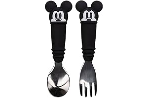 Mickey Mouse Silicone & Stainless-Steel Disney Toddler Utensils