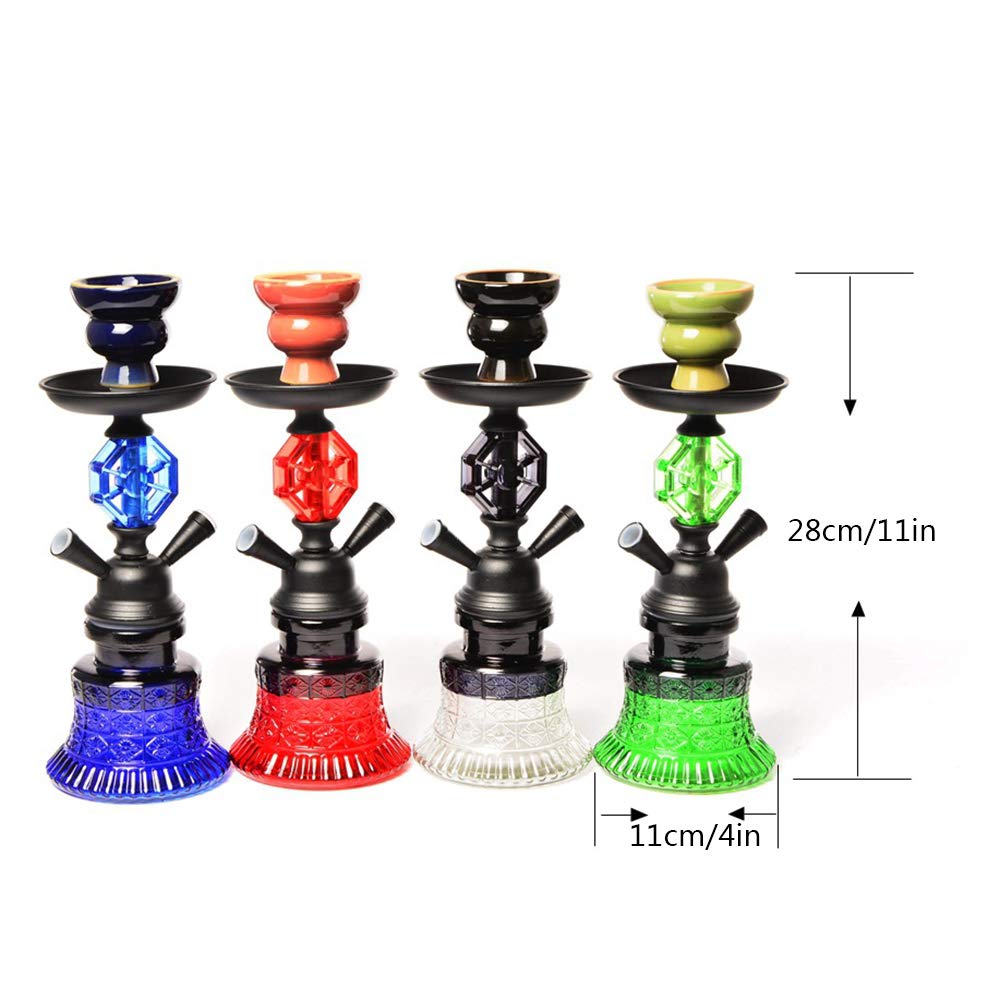 Shisha Modern Design Hookah Featuring con Clip de Carbono Gratis Gran Idea de Regalo, con Cuenco de Cerámica Creado para Durar Mucho Tiempo Set de Cachimba,Negro