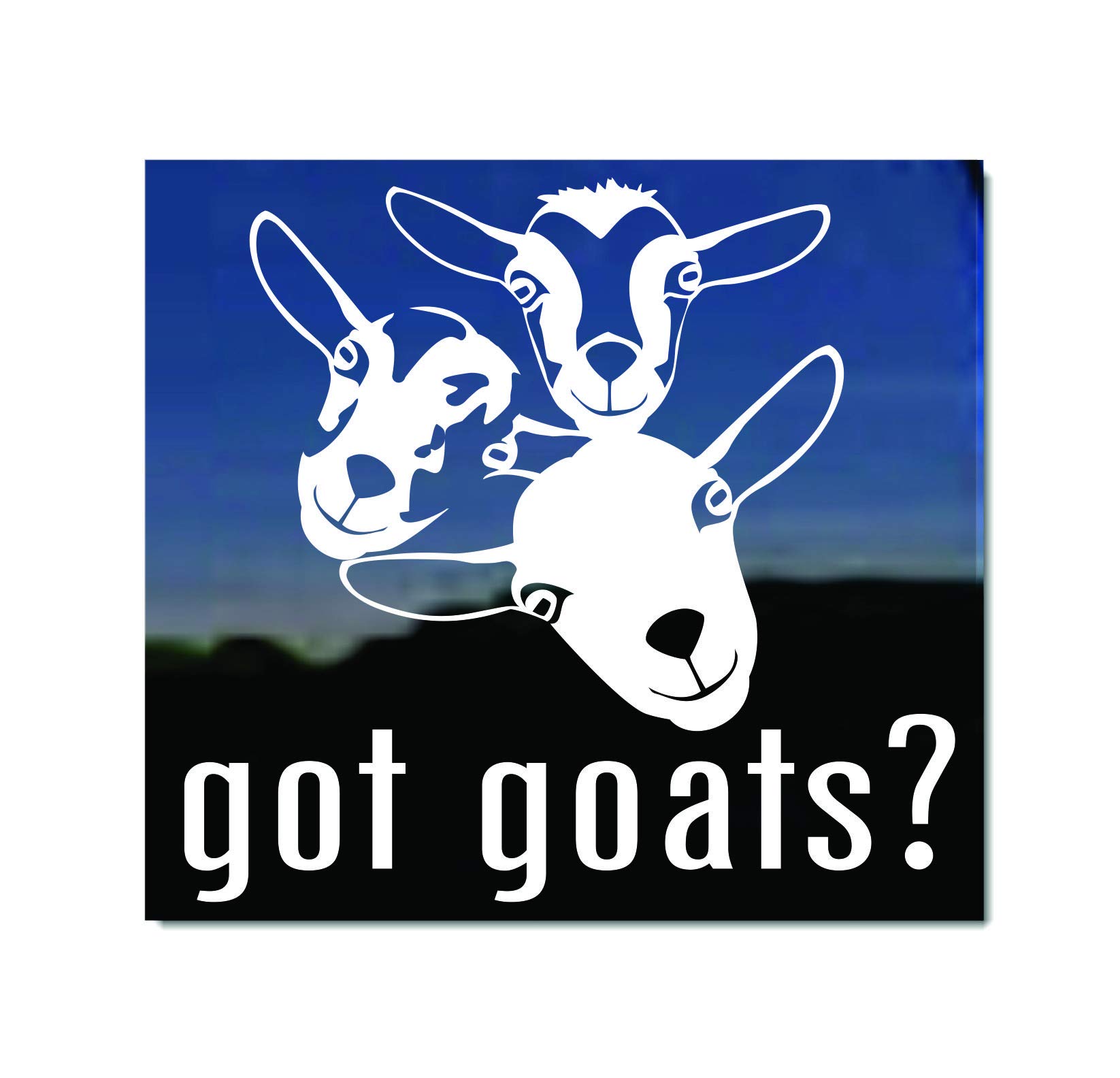Got Goats? NickerStickers® Vinyl Window Decal Sticker