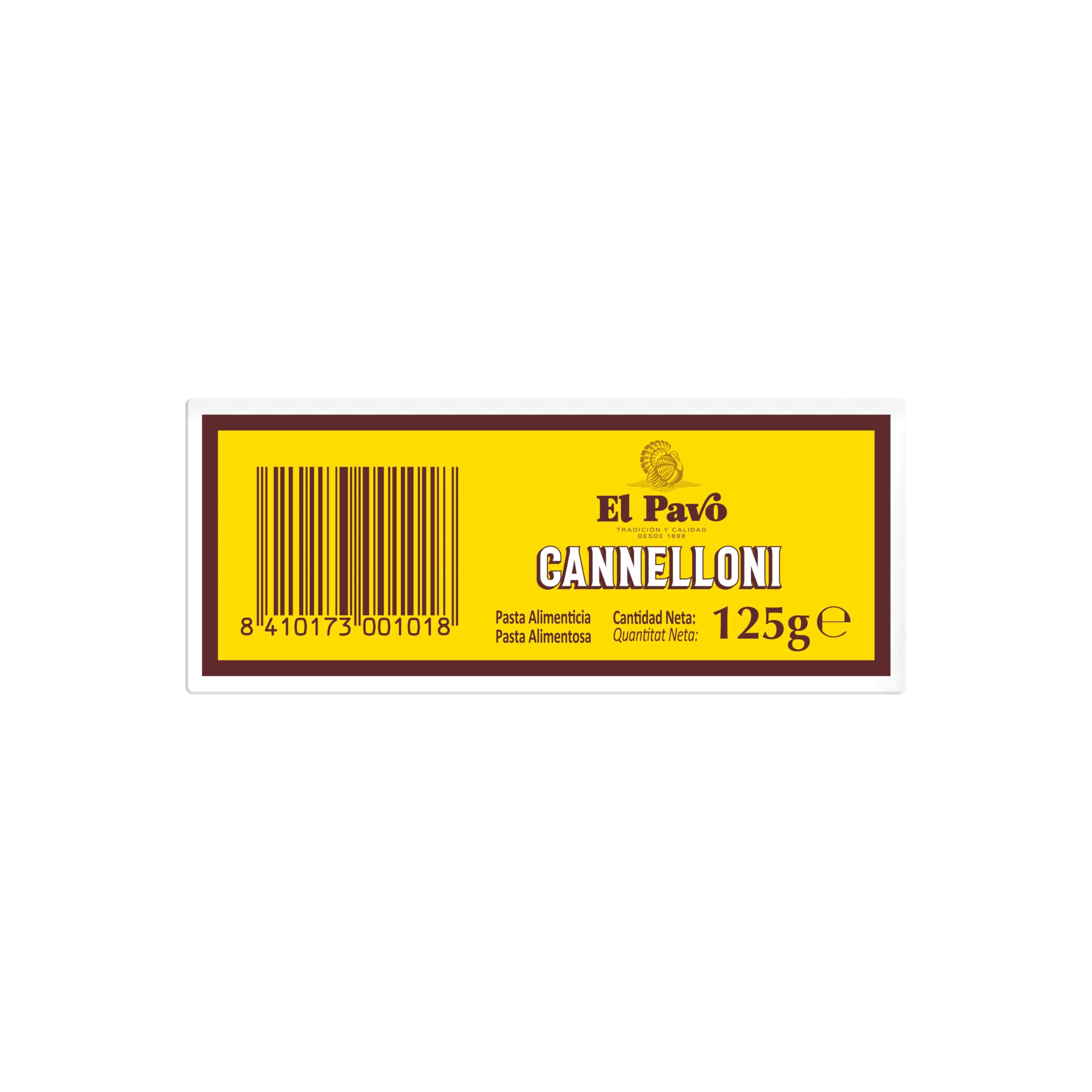 El Pavo · Canelones Classic, 20 Placas · 125 Gramos