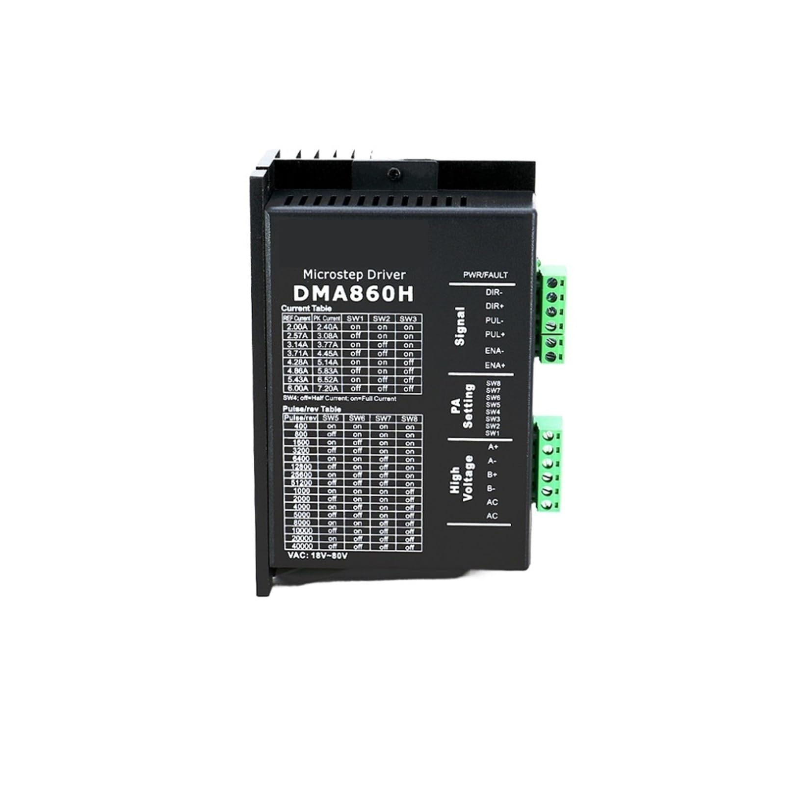 DM860H step driver microstep DSP biphasé pour commande numérique CNC