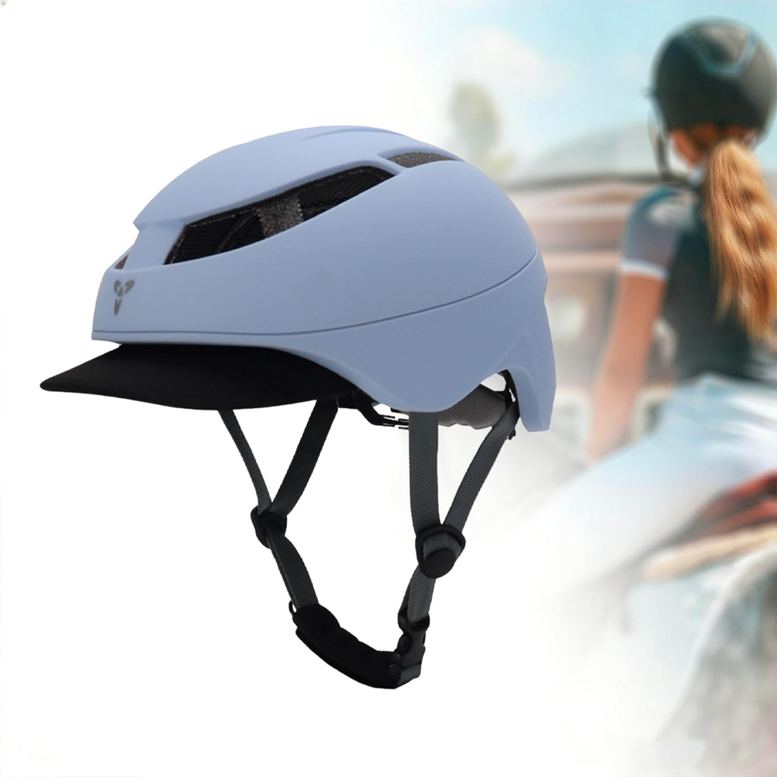 Amagogo Casco da Equitazione Casco da Equitazione Regolabile Bici Comodo Facile da Pulire Accessori per Attrezzatura per