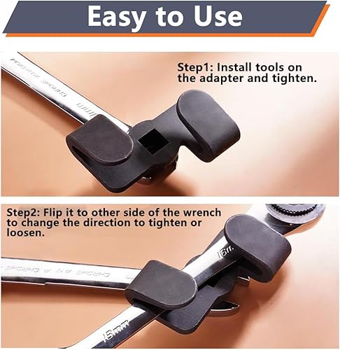 Miniatura 3 de Herramienta de adaptador extensor de llave para barras disyuntoras de 12 pulgada, adaptador de par ajustable universal 49403, utilizado para