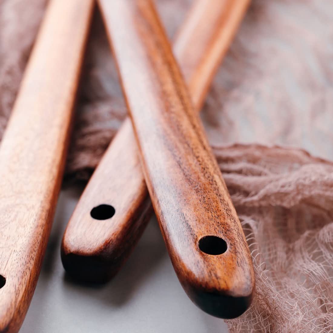 Holz Kochlöffel Spatel 4 Stück Sets Küche Kochen Utensilien & Gadgets