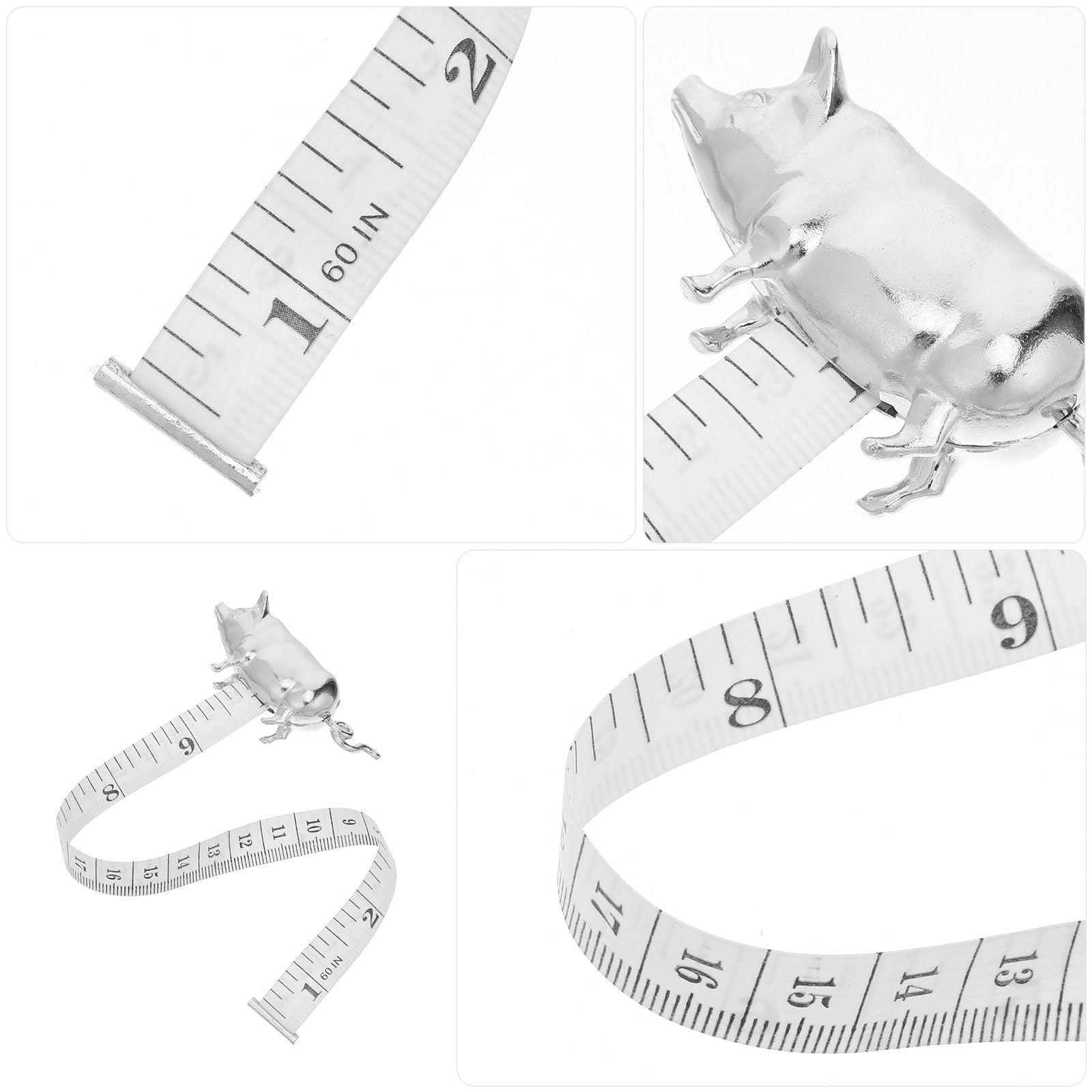 Cinta Métrica Pequeña de Aleación Retráctil, Mini Regla Flexible para Costura y Manualidades, Portátil y Precisa para Medición Corporal y Uso Industrial
