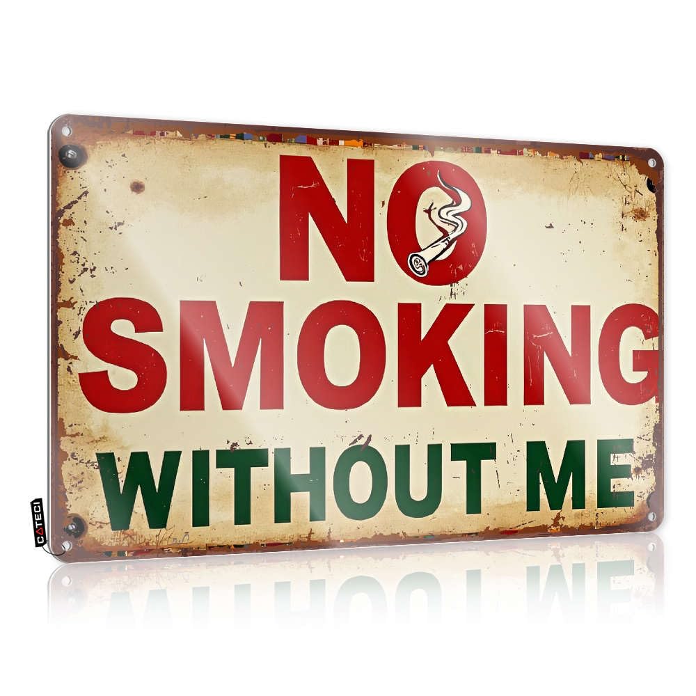 Decor Painting Vintage Style | No Smoking Without Me Sarcastic Rules Home Decor(30X40CM)