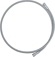 Vista 1 de HFS (R) Manguera trenzada de acero inoxidable SAE hembra de 1/4 de pulgada de longitud, con revestimiento de PTFE, 300 PSI, para transportar líquido