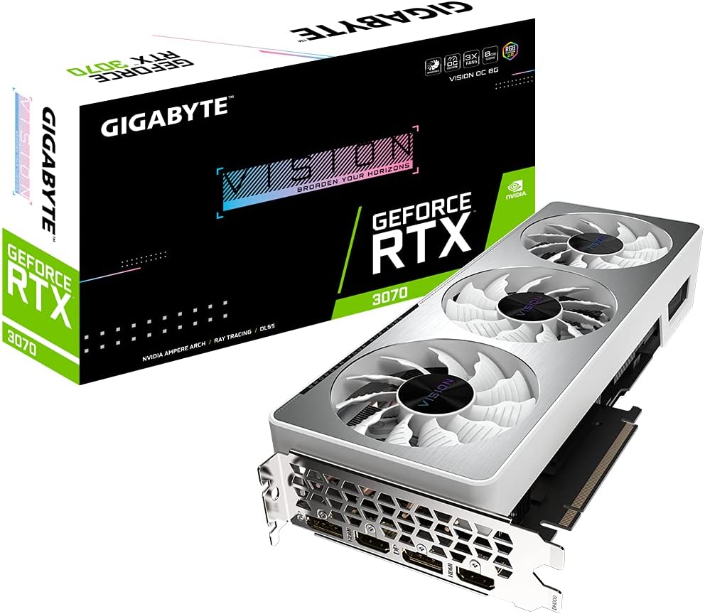 Gigabyte VGA RTX3070 VISION OC 8GB GDDR6 2XHDMI 2XDP Gigabyte VGA RTX3070 VISION OC 8GB GDDR6 2XHDMI 2XDP
