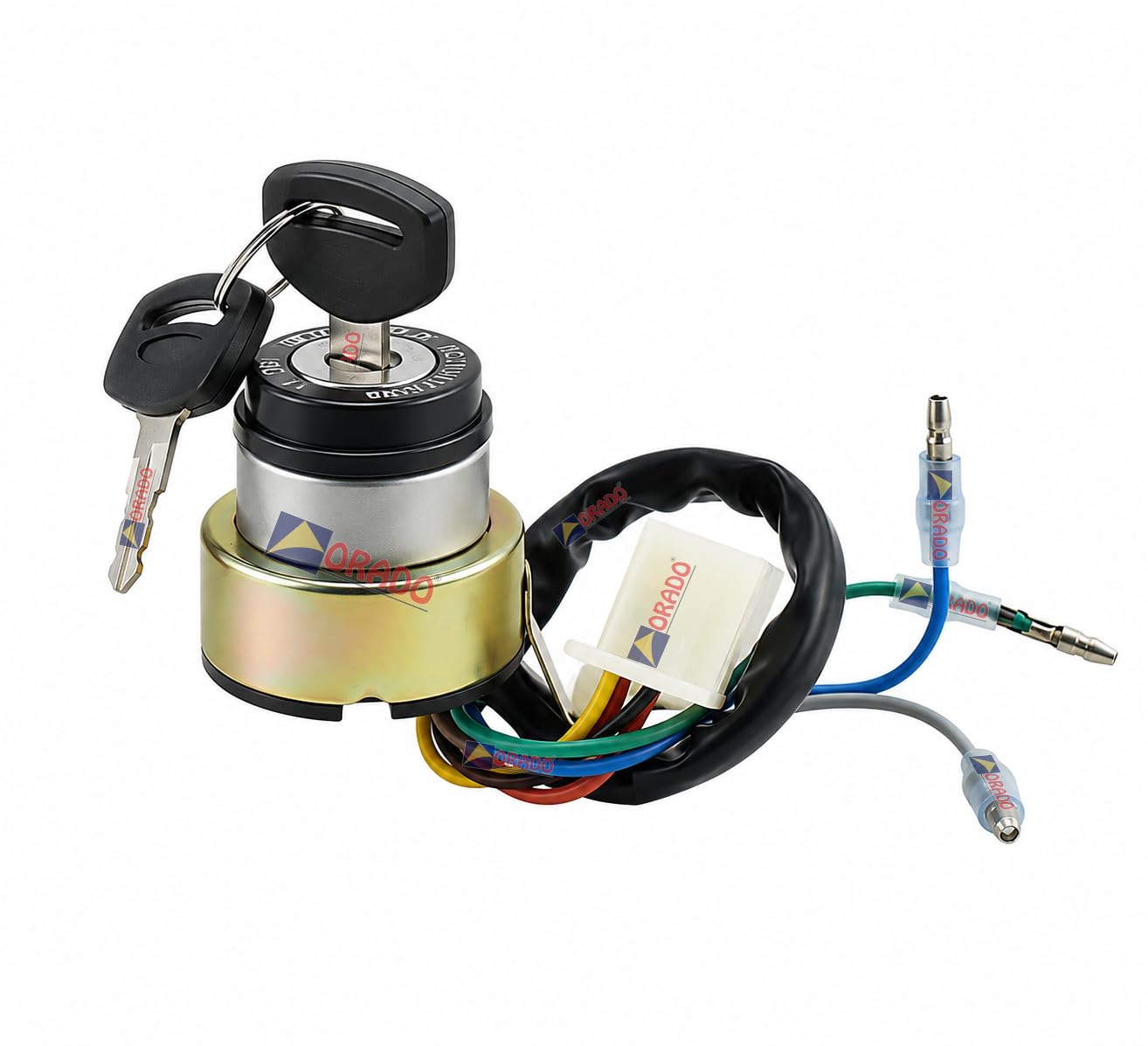 Ignition Switch Lock with Keys for TVS Suzuki 12V DC (8 Wires) |(Original Equipment Manufacturer) ORADO-image-25