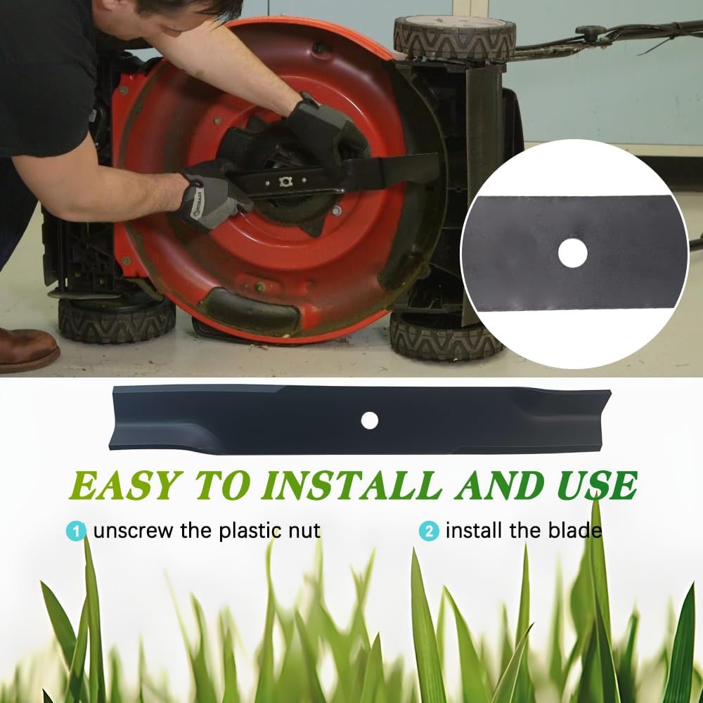 3PCS 783753 Blades Fit for 52 inch Lawn Mower Blades Hustler Fasttrack, Z, Mini Z, Super Mini Z, Super Z and Raptor with 52'' Deck Replace OE 795526, 603995, 783753, 787721, 30227-52X