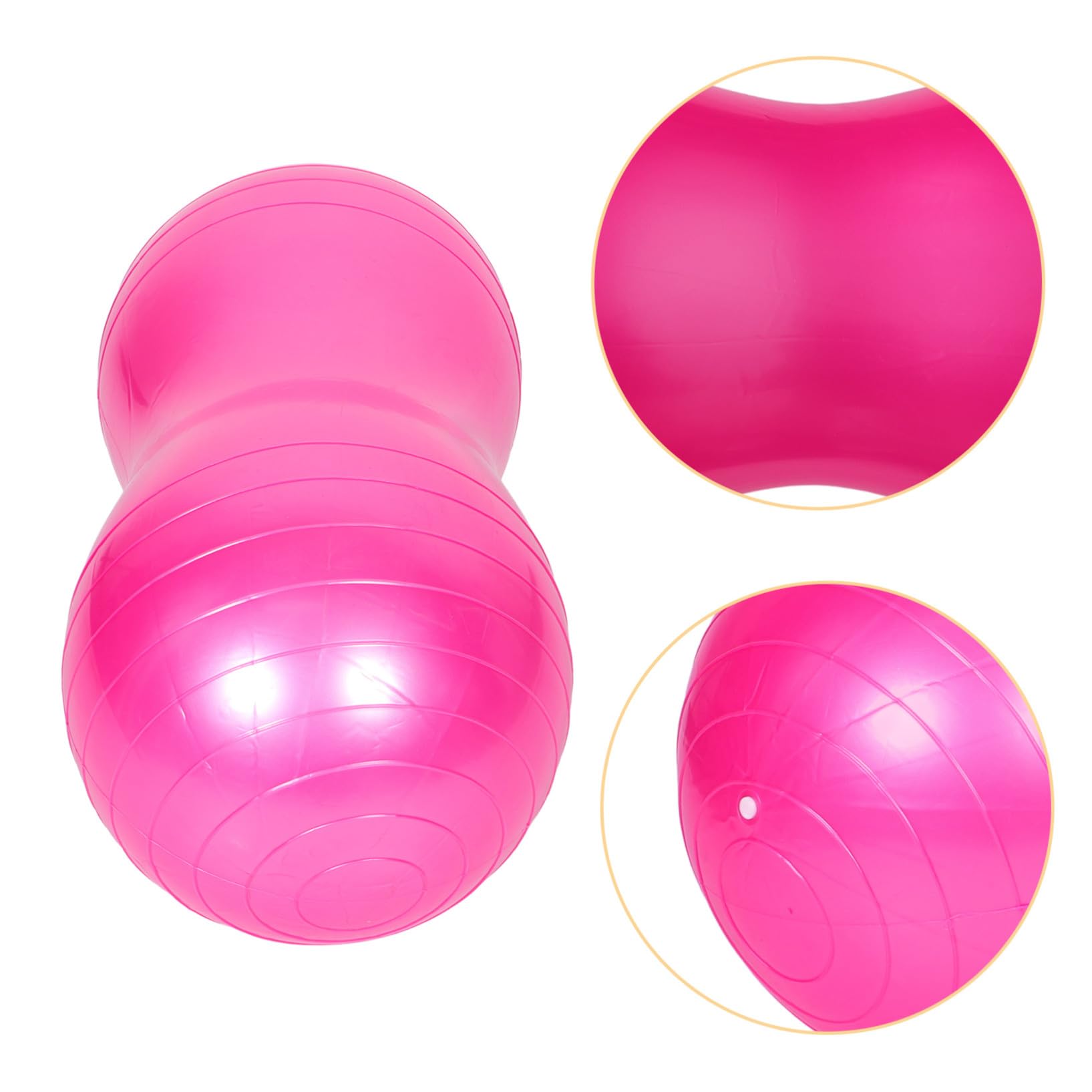 MAGICLULU Pelota de Yoga y Bomba de Aire de PVC con Forma de Cacahuete con Diseño Antiburst para Entrenamiento de Embarazo y Rehabilitación Infantil