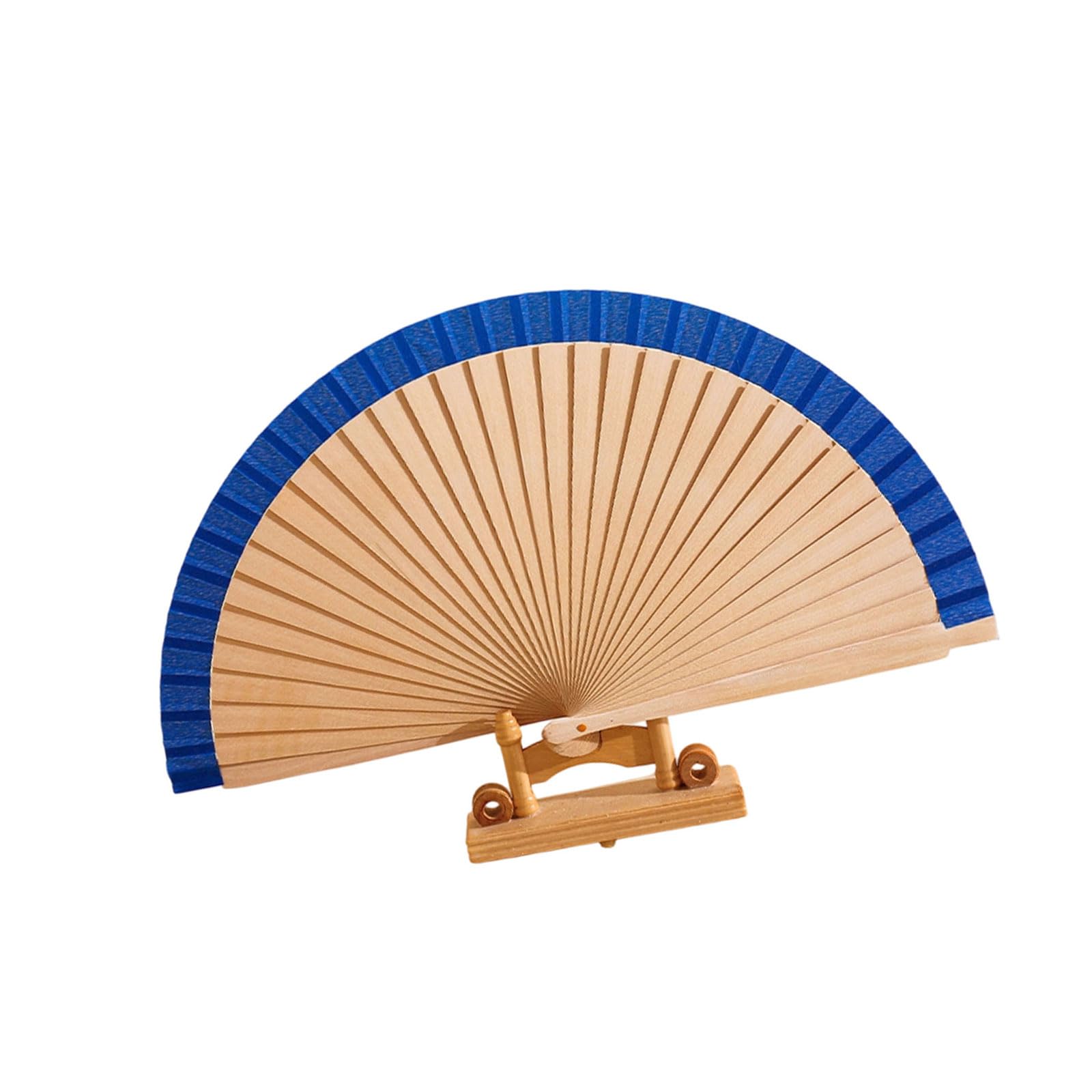 HZBB Wooden Handheld Folding Fan Decorative Hand Fan Foldable Wood Hand Fanned for Wedding Decorations Photography Props Decorative Foldable