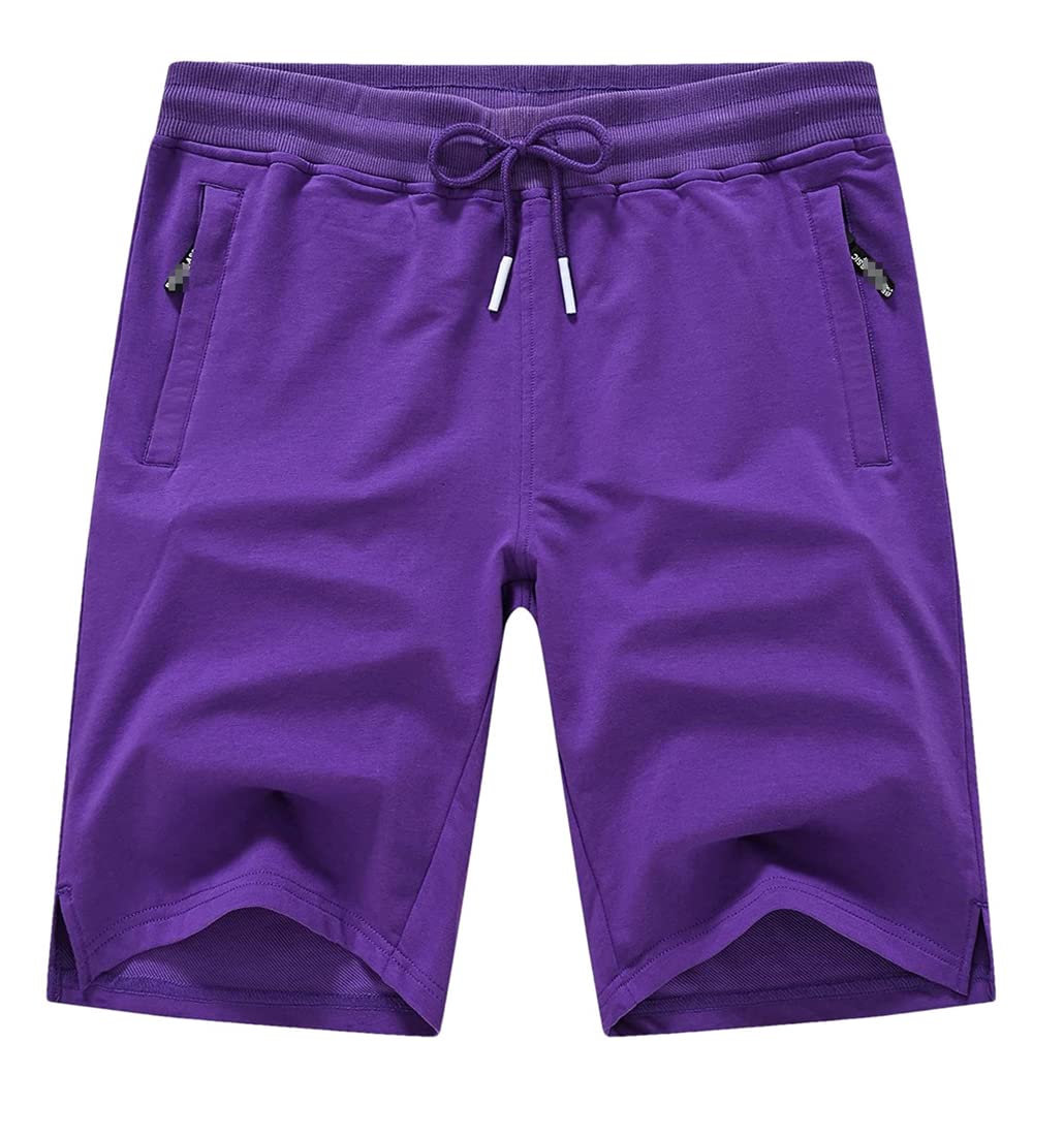 Keusyoi męskie spodenki ze sznurkiem bawełniane Slim Fit elastyczne spodenki sportowe męskie spodnie dresowe do biegania na co dzień odzież męska