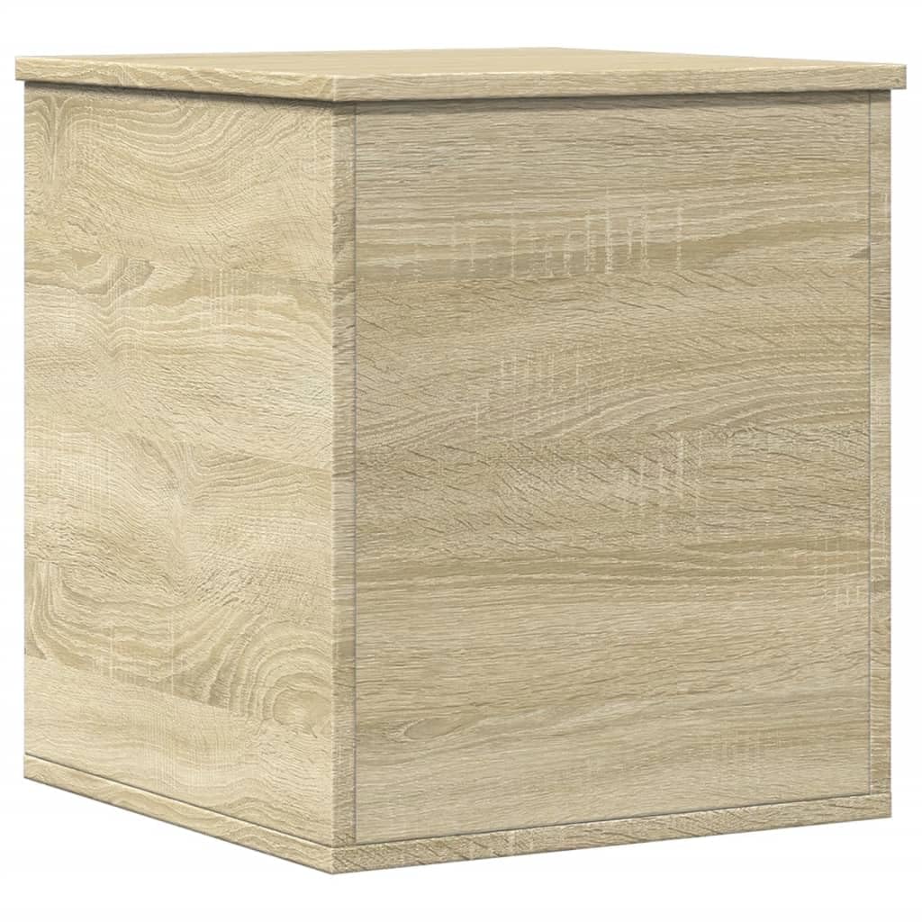 vidaXL Storage Box, Storage Chest for Hallway Living Room, Toy Box with Lid, Blanket Box for Clothes, Trunk, Sonoma Oak Engineered Wood