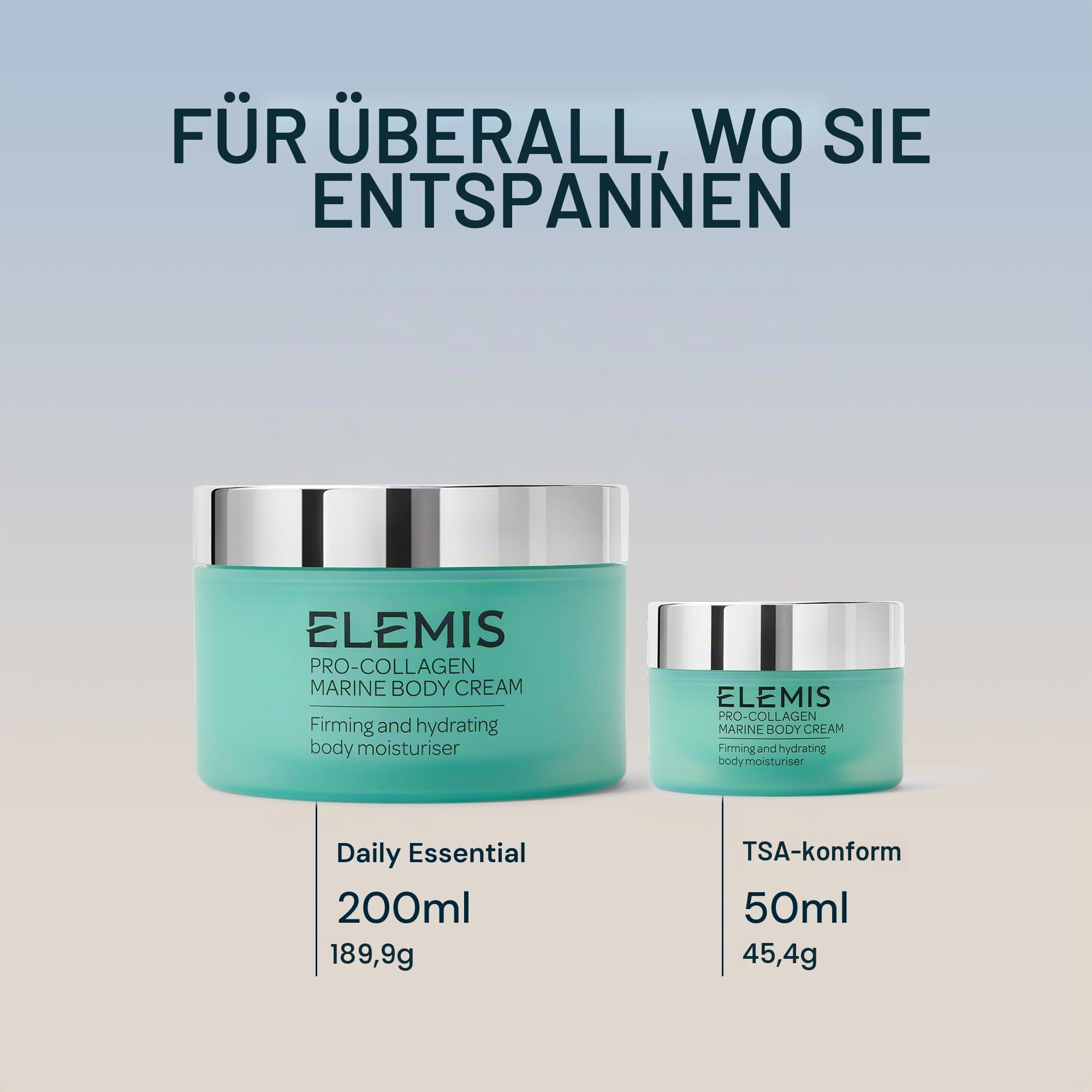 ELEMIS Pro-Collagen Marine Body Cream & Body Cleansing Balm, klinisch bewiesen - straffende Körpercreme & Reinigungsbalsam Duschöl trockene und reife Haut