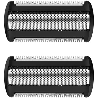 Pack of 2 replacement shaving foil heads for Brl140 Brl130 Bre620 Bre640 Bg2040 Bg2020 razor blades wet and dry shaving head trimmer shaving head film with long service life replacement foil
