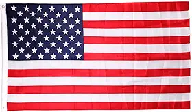 Bandeira dos Estados Unidos 145cm x 90cm da Marca Minha Bandeira - Dupla Face