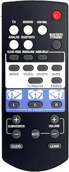 FSR82 ZK77690 Replacement Remote for Yamaha TV Surround System SRT-1000 SRT1000