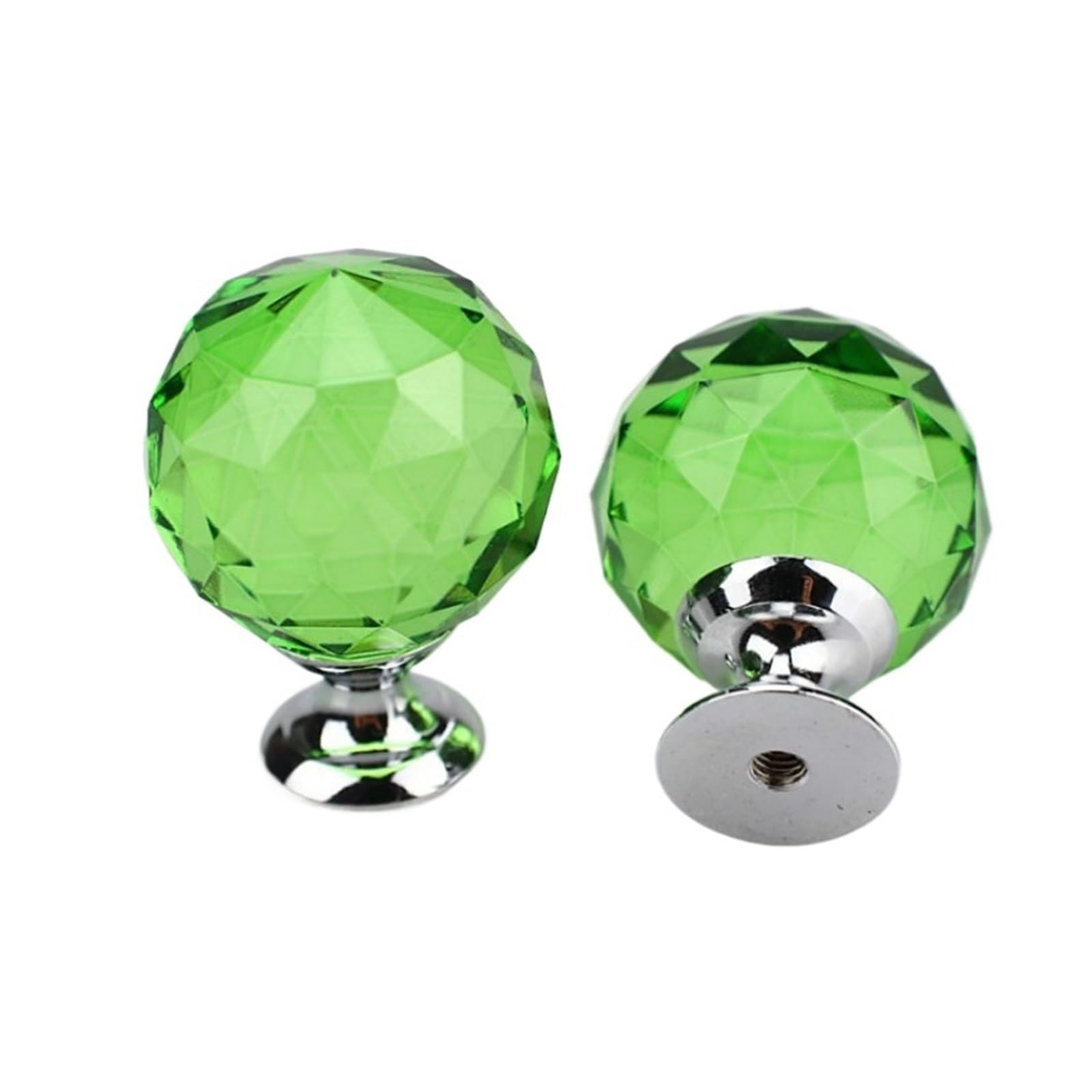 DCUIPG 8pcs Clear Diamond Shape Knob Cupboard Drawer for Dresser Drawers