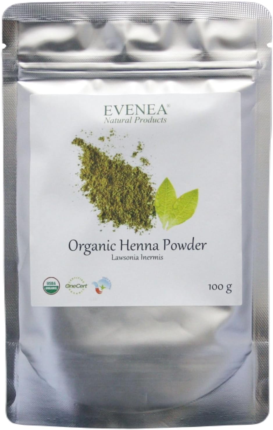 Organic Rajasthani Henna Powder Triple-Sifted Body Art Quality - Pure Natural Hair Coloring Agent - Chemical Free (100g)