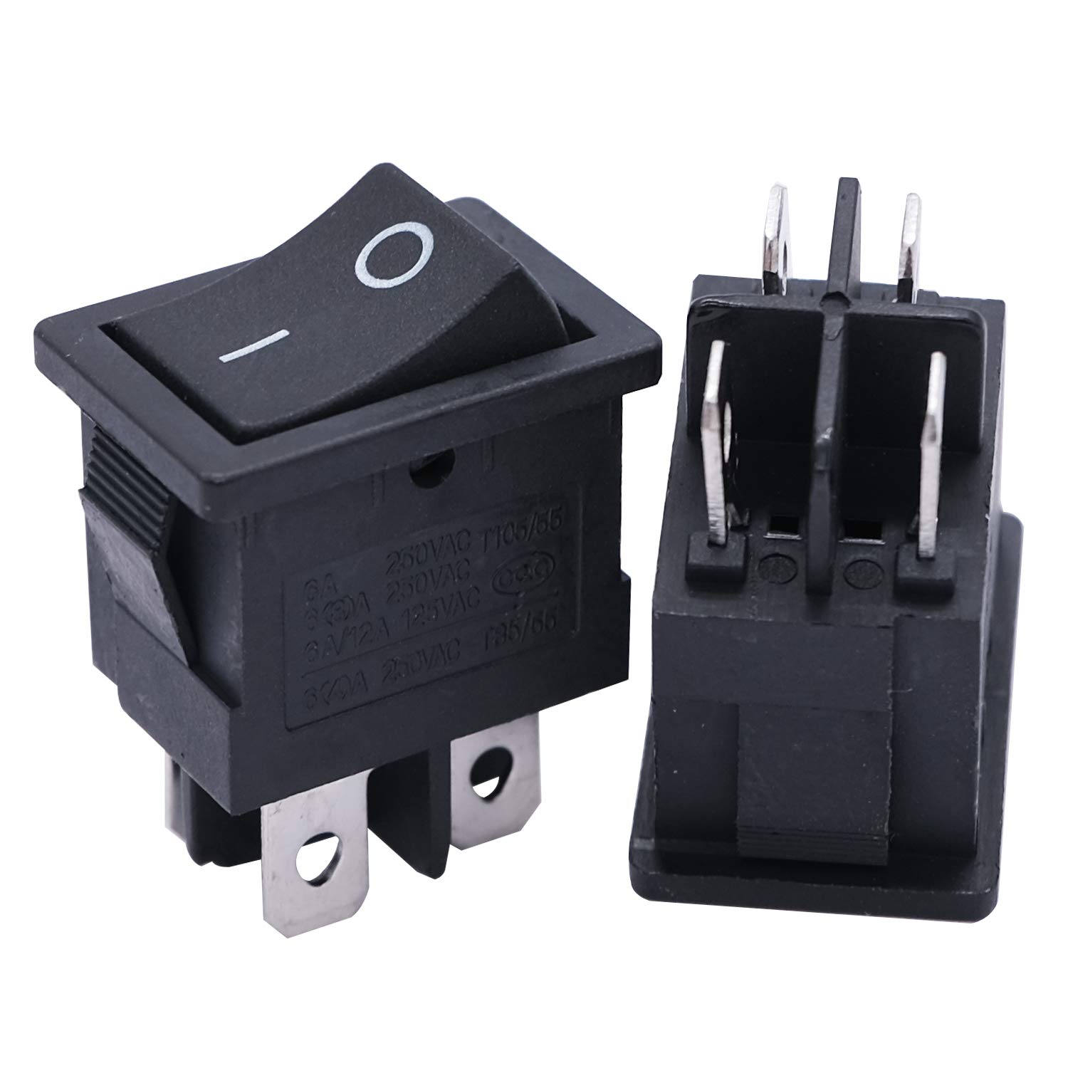 10pcs ON/OFF Mini Rectangle Rocker Switch 2 Pin 3 Pin Car Boat Switche 15x10.5mm