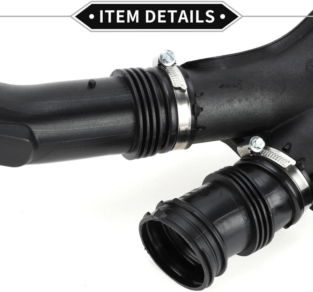 Replacement Parts Car Intake Hose Compatible for BMW F01 7 Series 740i 2007-2012 Air Intake Hose Black