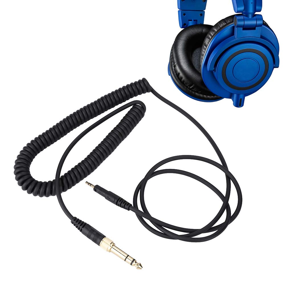 Cavo Audio Hi-Fi Da 6.5 Mm A 3.5 Mm Per Cuffie Iron Triangle – 160 Cm, Trasmissione Lossless Per ATH-M50x/M40x/M70x, Connettori Placcati Oro