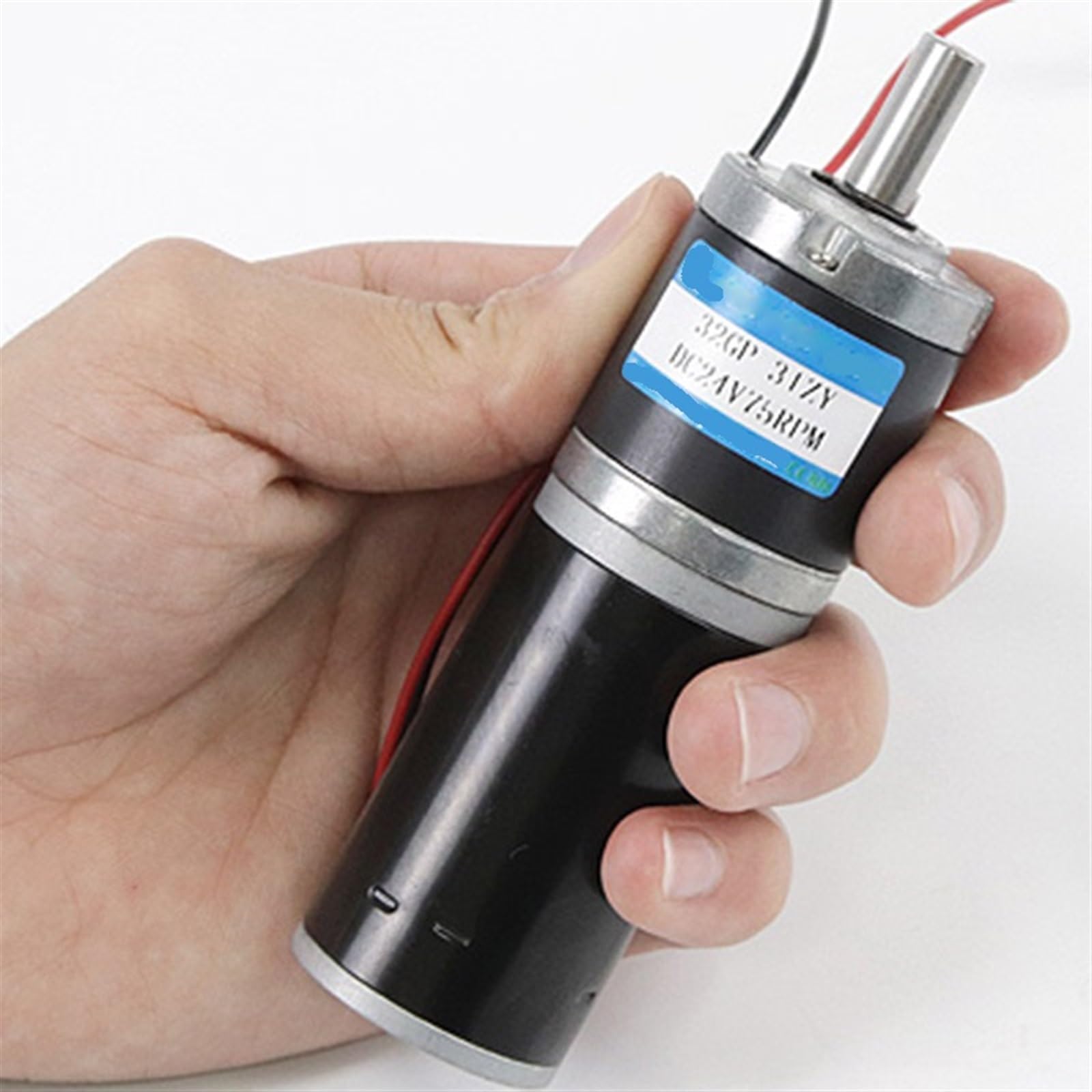 Motor mit Planetengetriebe DC 12 V 15 W 24 V 18 W 32 mm 32 GP-31ZY Elektrische Kohlebürste Durchmesser der Welle 8 mm 6 mm (6 mm Motor und Bracket, 58 U/min)